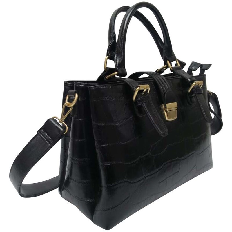 Saint Sulpice Håndtaske Sort/Croco 2