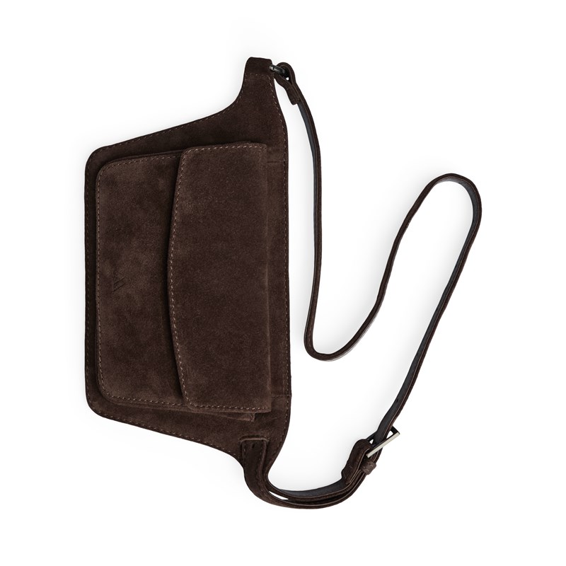 MARKBERG Bæltetaske ZayaMBG Suede M. Brun 3