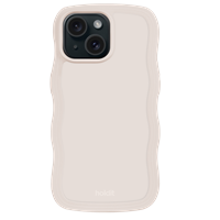 Holdit Mobilcover Wavy Beige Iphone 15 1