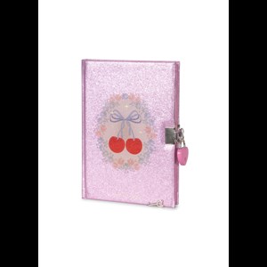 Konges Sløjd Dagbok Cherry Glitter Rosa