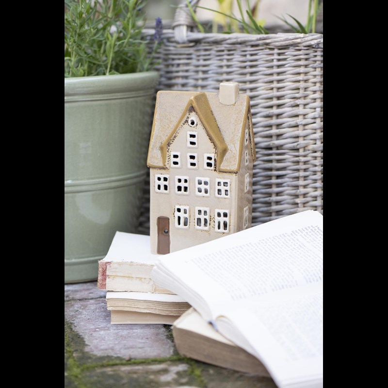 Ib Laursen Ljusstake Hus Nyhavn Brun/beige 2
