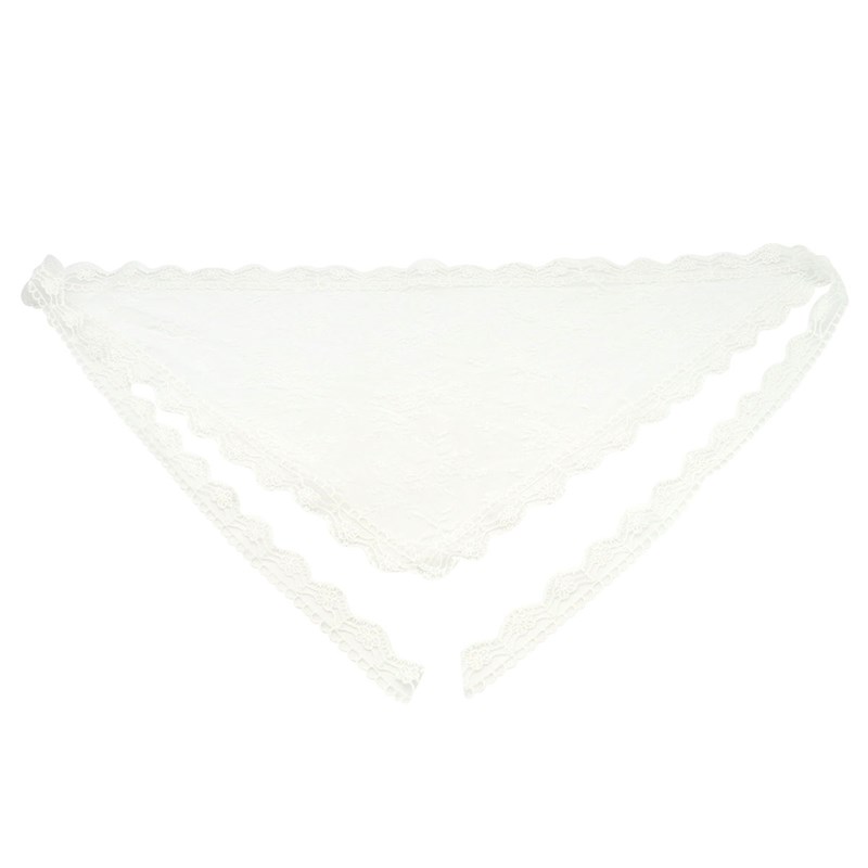 Conmé Blondetørklæde Hvid blomst 5