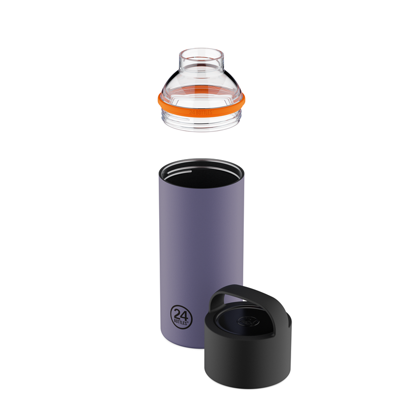 24Bottles Drikkeflaske Spin Bottle Grå/Lilla 2