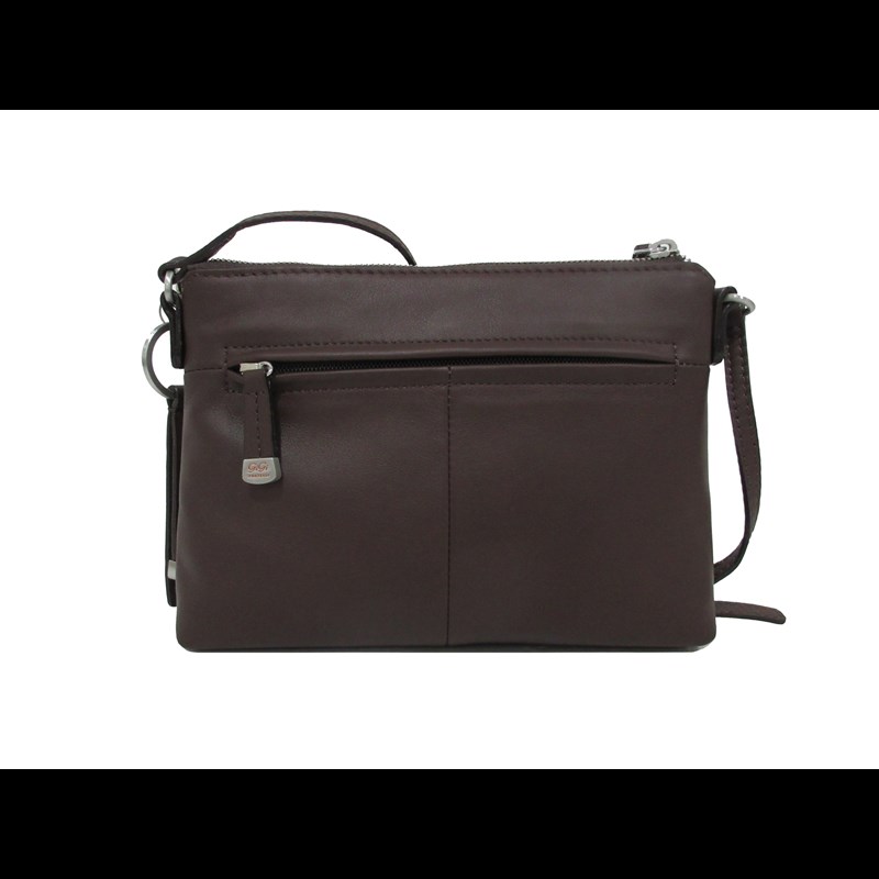 Gigi Fratelli Clutch i italiensk skind Kastanje 2