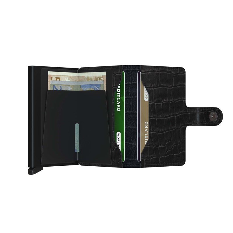 Secrid Kortholder Mini wallet Sort/Croco 3