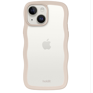 Holdit Mobilfodral Wavy Transparent iPhone 13/14/15 Beige