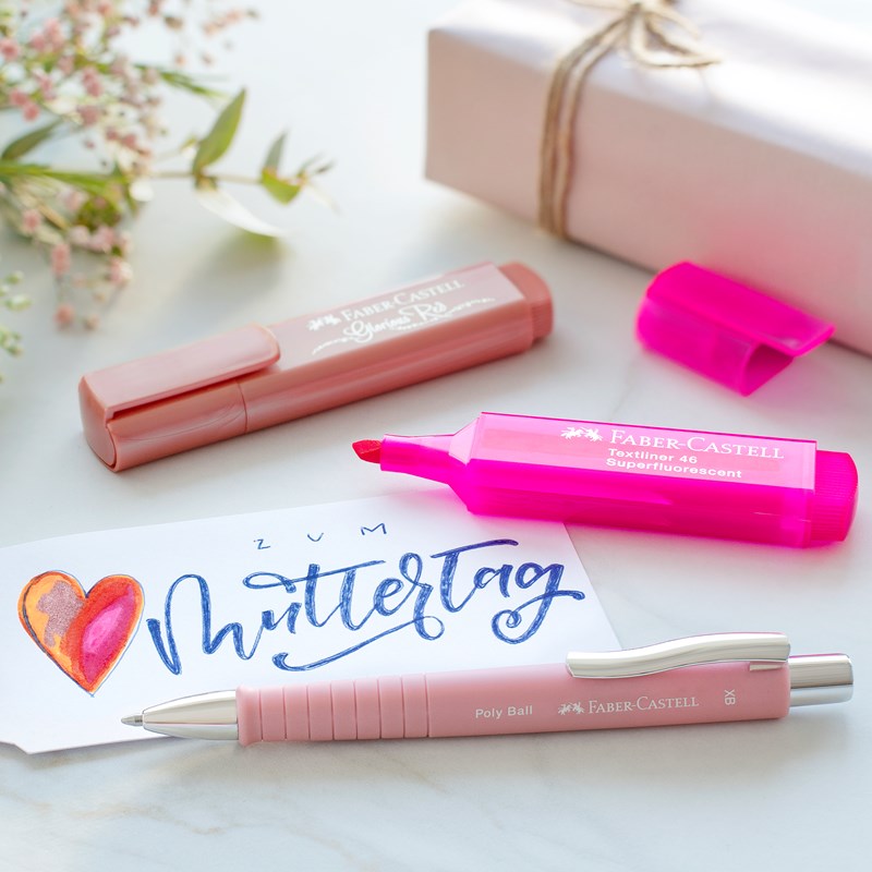 Faber-Castell Kulspetspenna Poly Ball XB Rosa 3
