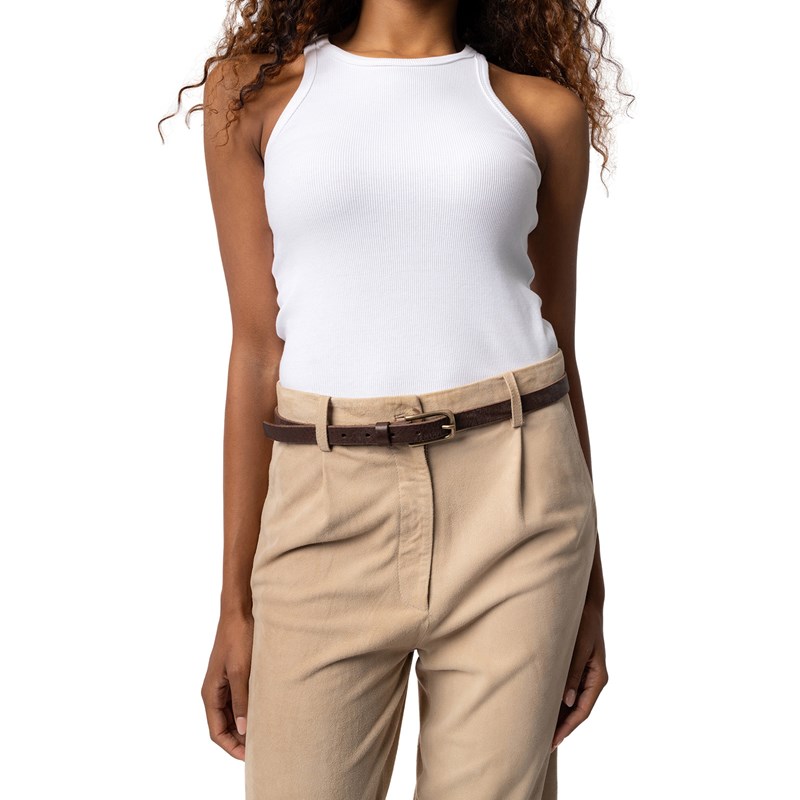 RE:DESIGNED Bælte Jeanne Slim Brun 90 Cm 2