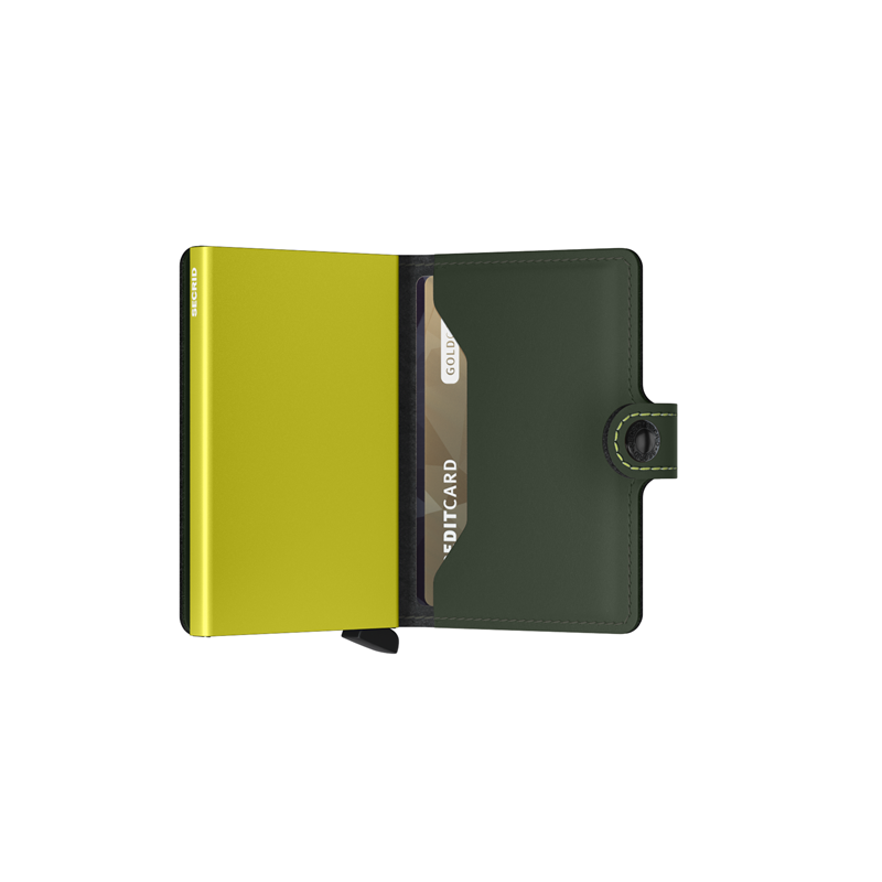 Secrid Kortholder Mini wallet Lime 3