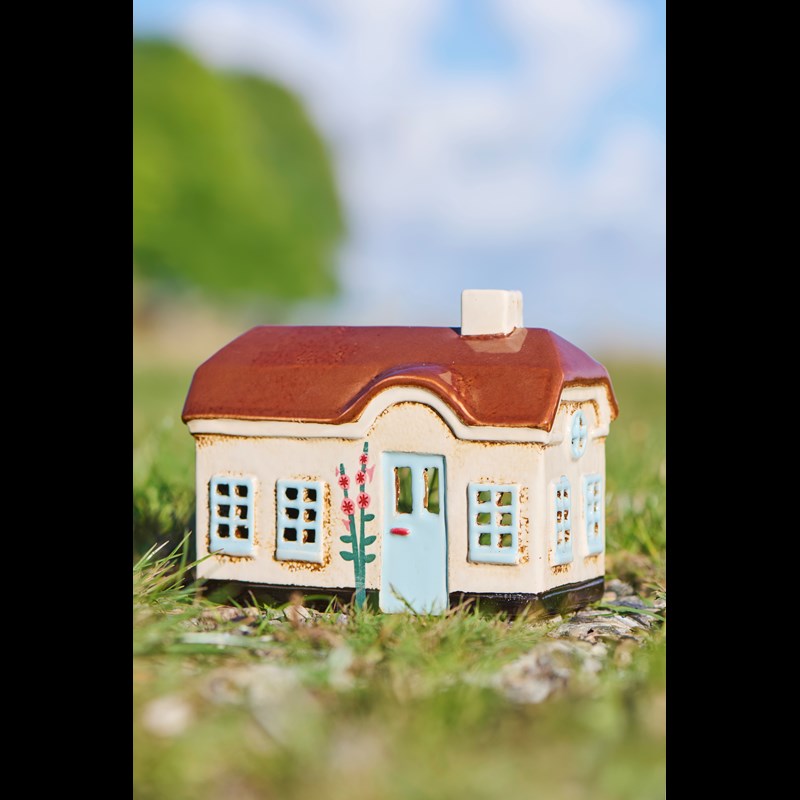 Ib Laursen Fyrfadsstage Hus Ebeltoft Beige 2