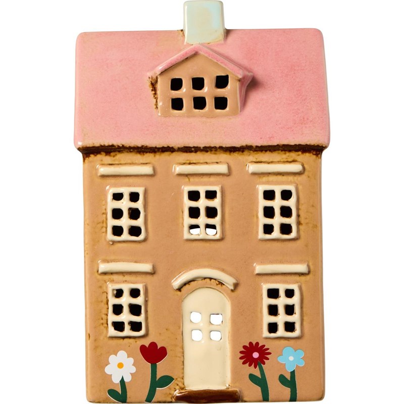 Ib Laursen Ljusstake Hus Nyhavn Brun-rosa 1