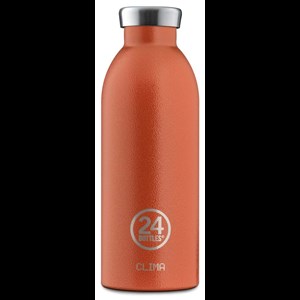 24Bottles Termoflaske Clima Bottle  Orange/rød
