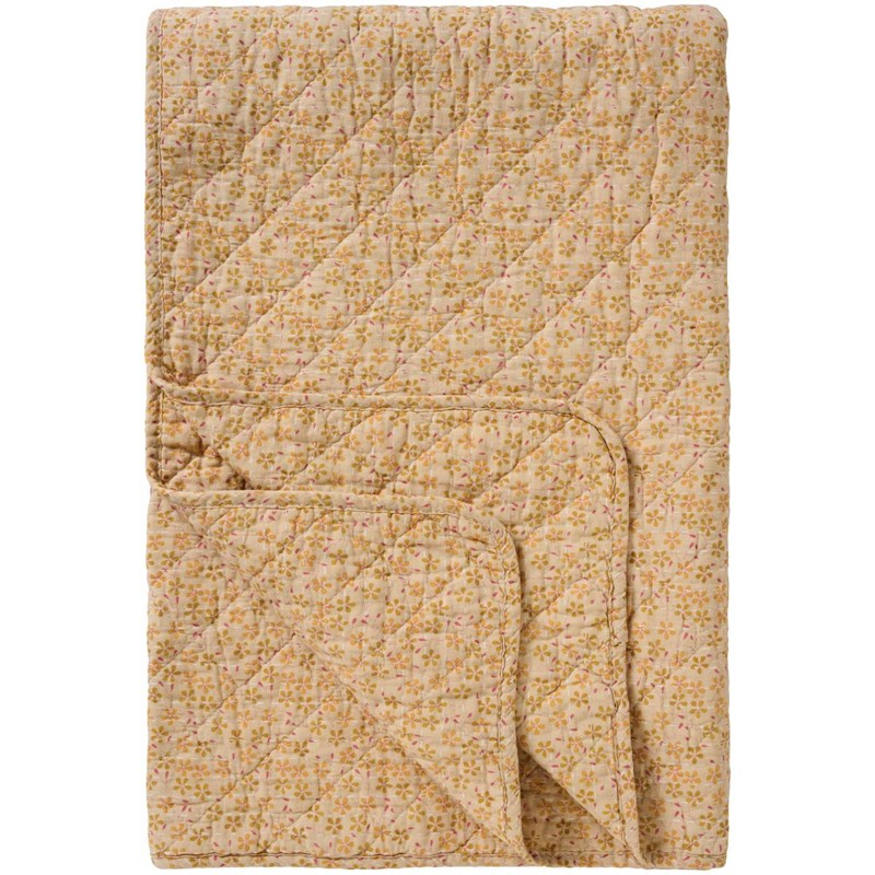 Ib Laursen Tæppe Quiltet Beige/grøn 1
