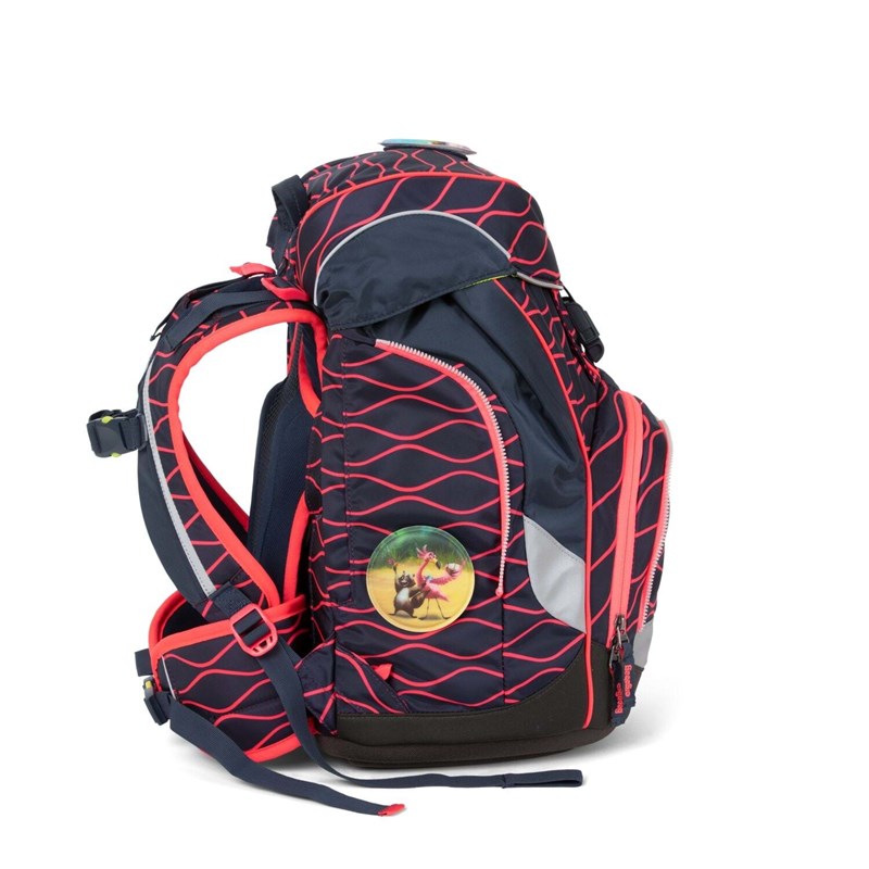 Ergobag Skoletaskesæt Pack Lumi Surf Sort/Rød 3
