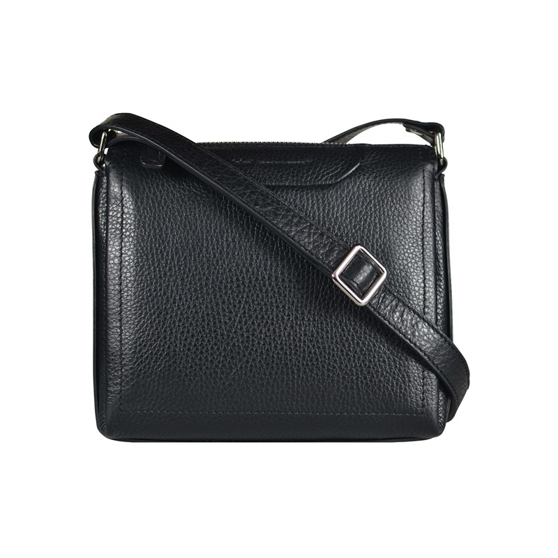 Belsac Crossbody med toplynlås Sort