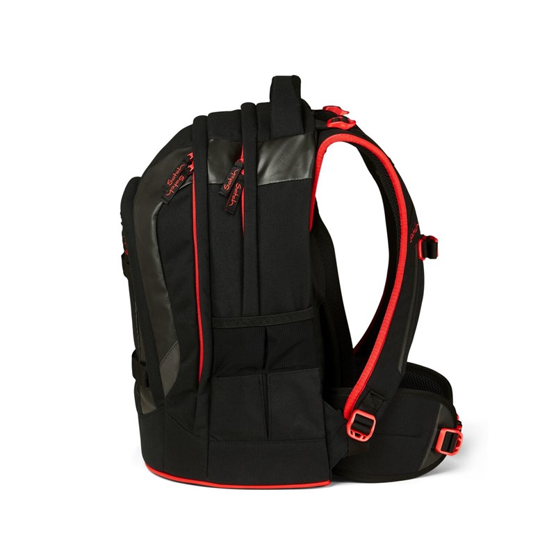 Satch Skoletaske Pack Fire Phantom Sort/Rød 7