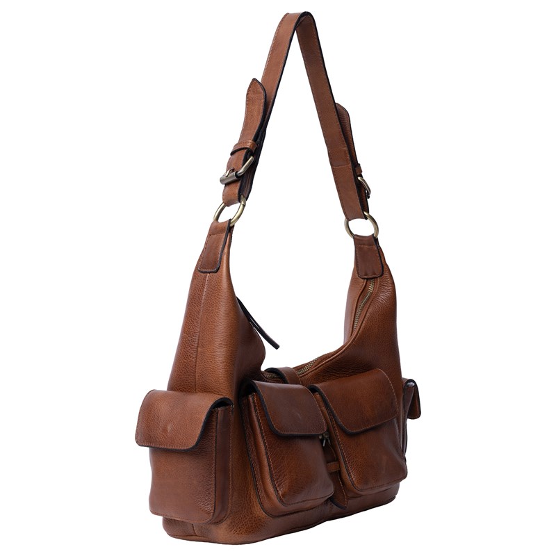 RE:DESIGNED Skuldertaske Solvej Medium Brun 3