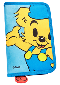 Bamse Penalhus m/ fyld Bamse Blå/orange 1
