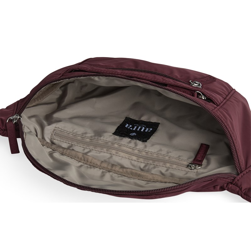 Aura Bæltetaske Ravenna Recycled Bordeaux 5