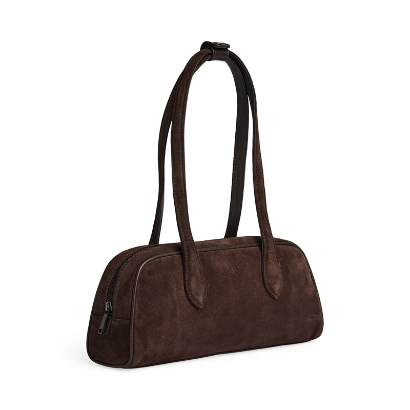 MARKBERG Skuldertaske EdenaMBG Suede M. Brun 3