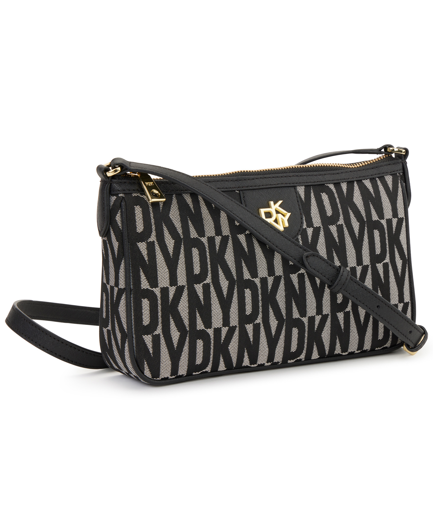 DKNY Glee Shoulder Bag, Black/Silver, Medium-351367