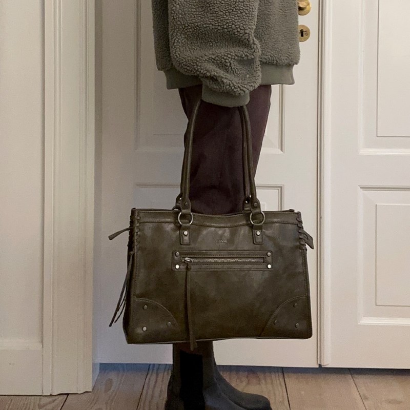 Conmé Shopper Lucy Oliv Grön 14" 2