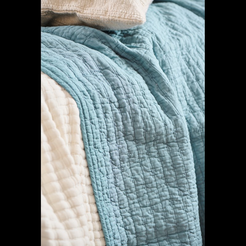 Ib Laursen Filt Quiltet Blå 3