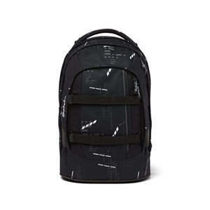 Satch Skoletaske Pack Ninja Matrix Sort/hvid mønster