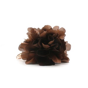 Conmé Hårklemme Lea Big Flower Gråbrun alt image