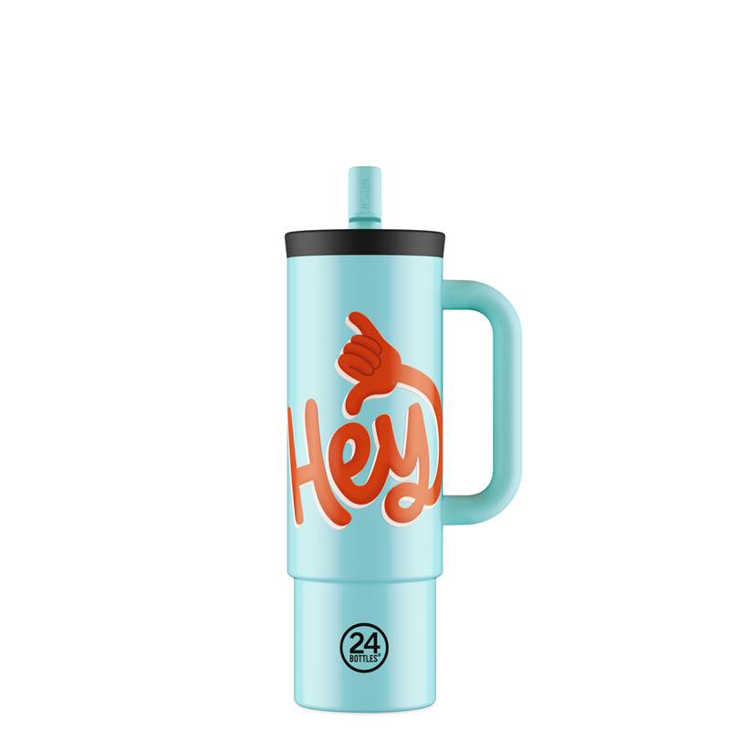 24Bottles Termokop Straw Cup Blå/mønster 1