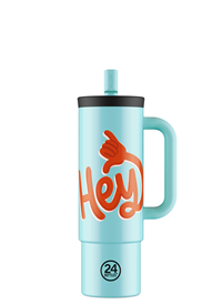 24Bottles Termokop Straw Cup Blå/mønster 1