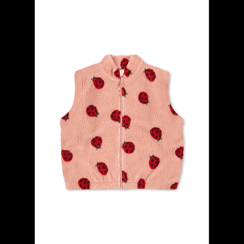 Konges Sløjd Väst Jody Teddy Ladybug Pink Röd/rosa 18 mdr.
