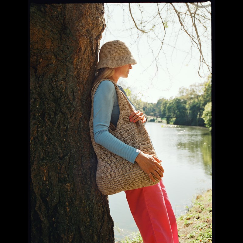 DAY ET Skuldertaske Day Crochet Tote Natur 2