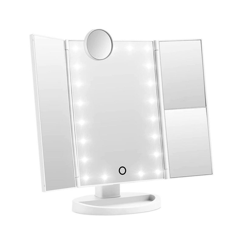 UNIQ Hollywood trifold makeup spejl Hvid 2