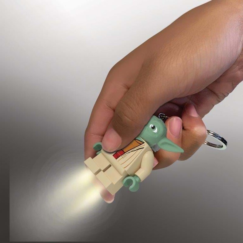 LEGO Bags Nøglering med LED lys Yoda Grå 2