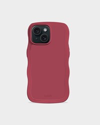 Holdit Mobilcover Wavy Rød iPhone 13/14/15 1