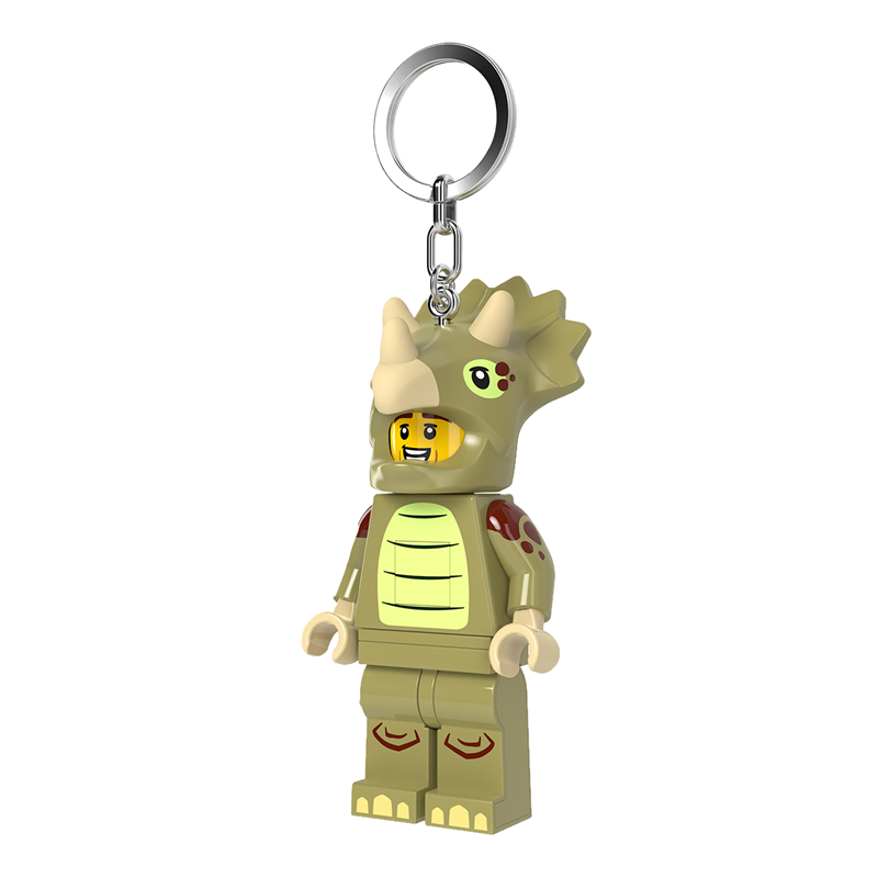 LEGO Tilbehør Bag Charm Triceratops Costume Grøn/grå 2