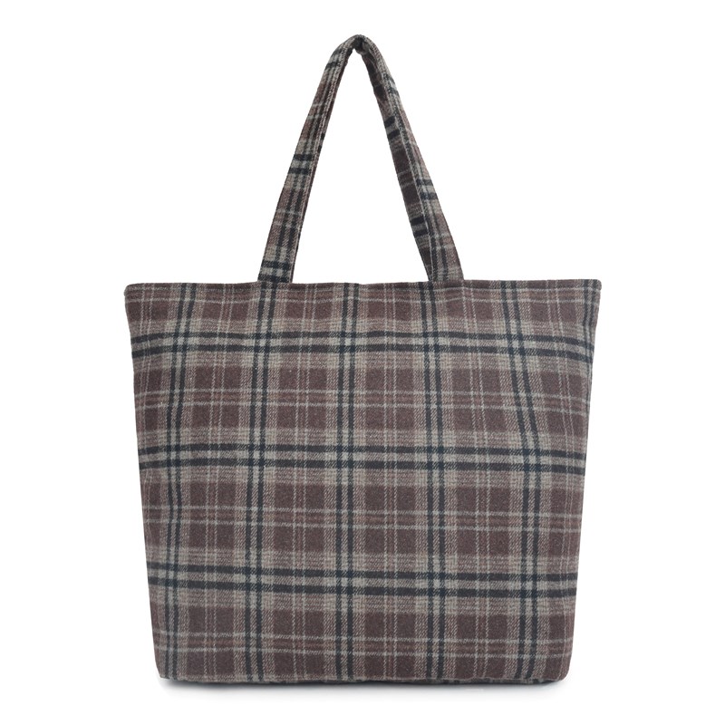 Conmé Shopper Andrea Check Wool Grå tern 3
