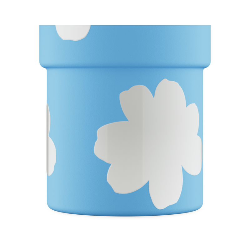 24Bottles Termokop Straw Cup Blå m/hvide prikker 3