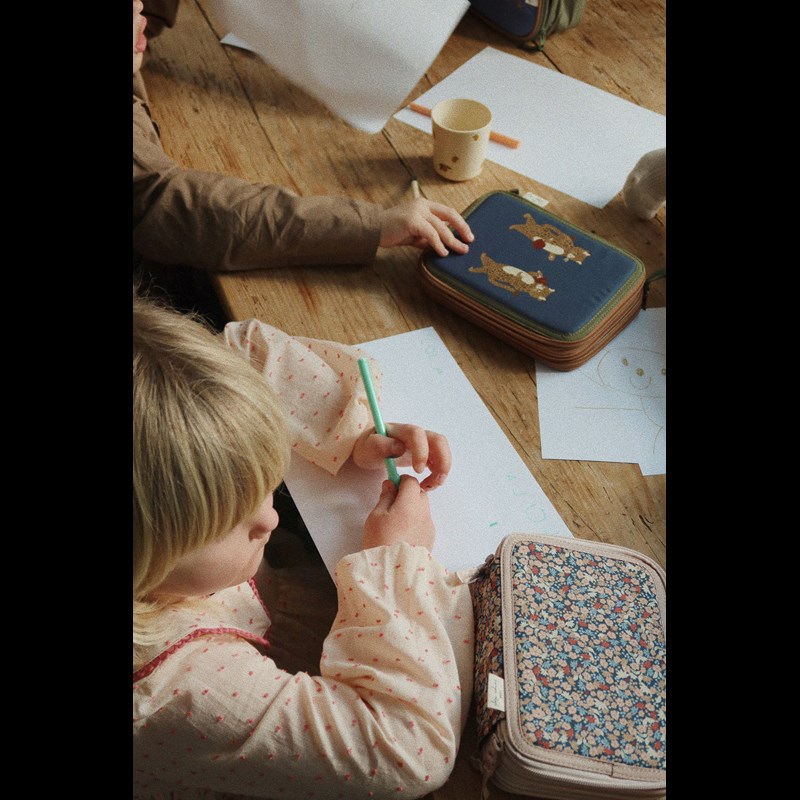 Konges Sløjd Nush penalhus Olivine Blå/Grøn 3