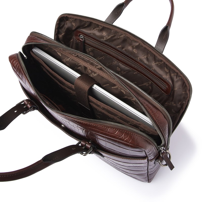 Castelijn & Beerens Computertaske Jules RFID Mocca Brun 15" 8