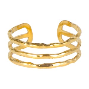 PITAYA Ring Silla Triple Guld