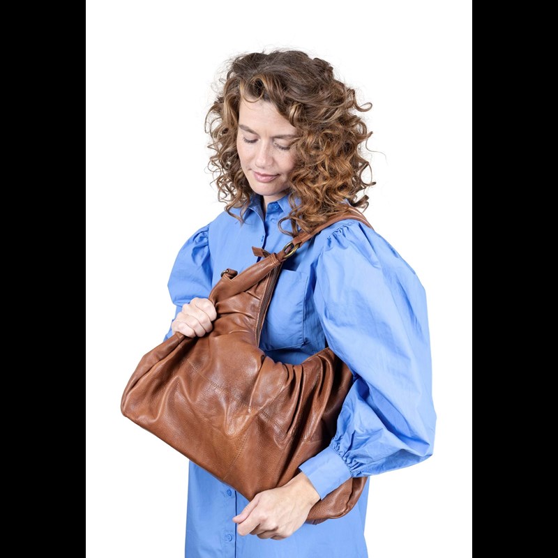 RE:DESIGNED Skuldertaske Leneta Urban Brun 7