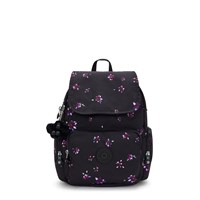 Kipling Rygsæk City Zip S Sort/med blomster 1