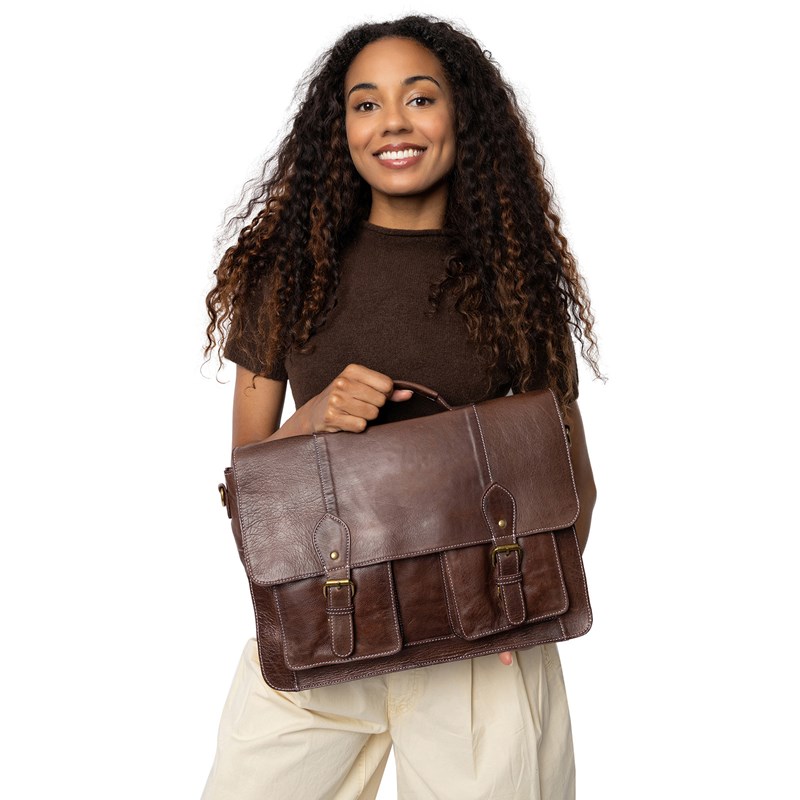 RE:DESIGNED Datorväska Melia Big Brun/brun 16" 2