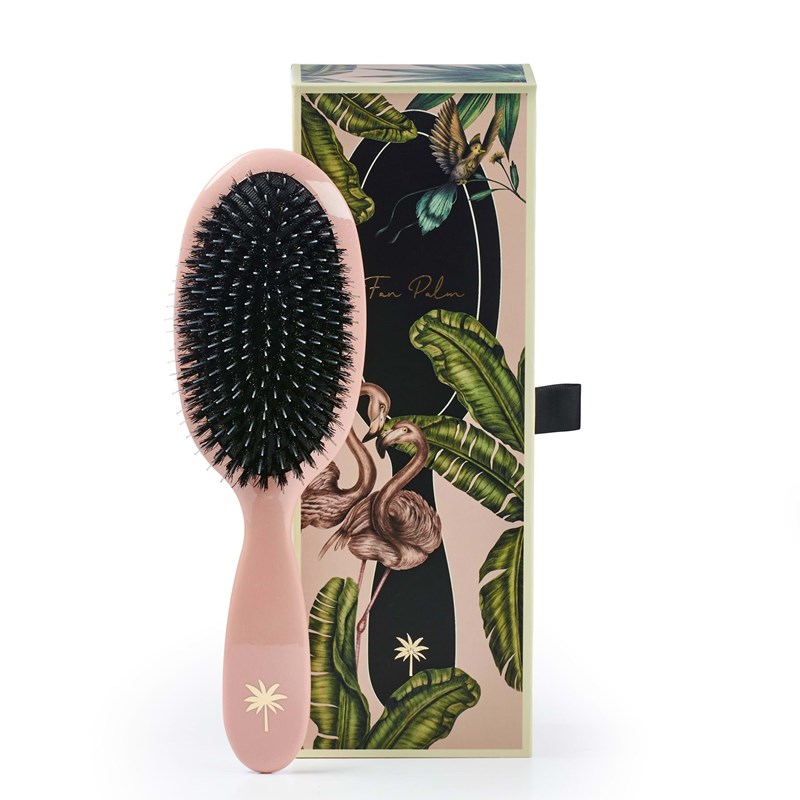 Fan Palm Hårbørste M Lyserød