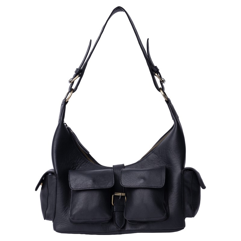 RE:DESIGNED Skuldertaske Solvej Medium Sort 1