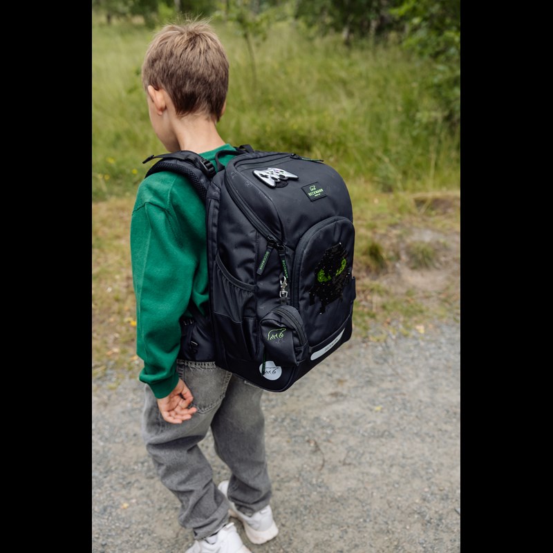 Beckmann Skoletaskesæt Active Air Pixel Sort/Sort 2