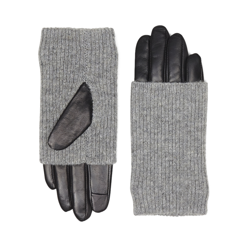 MARKBERG Damehandske Helly Sort/grå Str 8,5 1