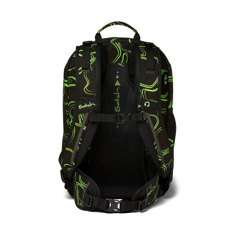 Satch Skoletaske Air Green Supreme Grøn mønster 6